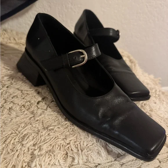 Paloma Wool Black Mary Jane Women's Block Heels - Picture 4 of 7